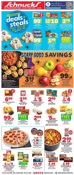 Ad Preview of Schnucks Weekly Print Ad - IN from 10/22/2025