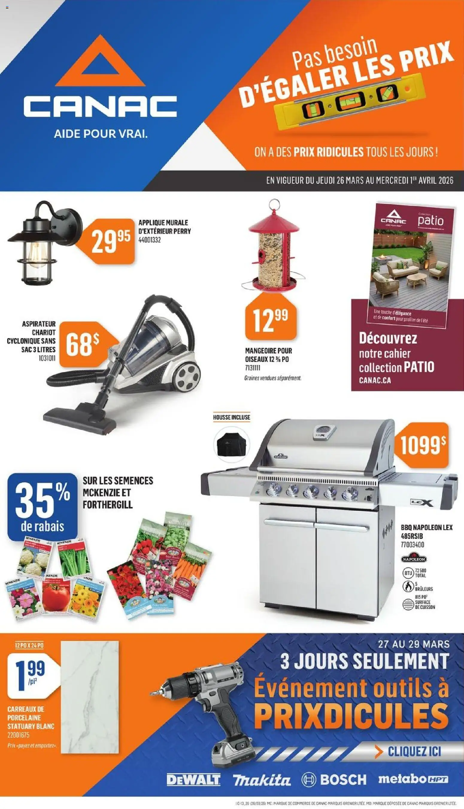 Preview of leaflet Canac circulaire from shop Canac is valid from Mar 26, 2026