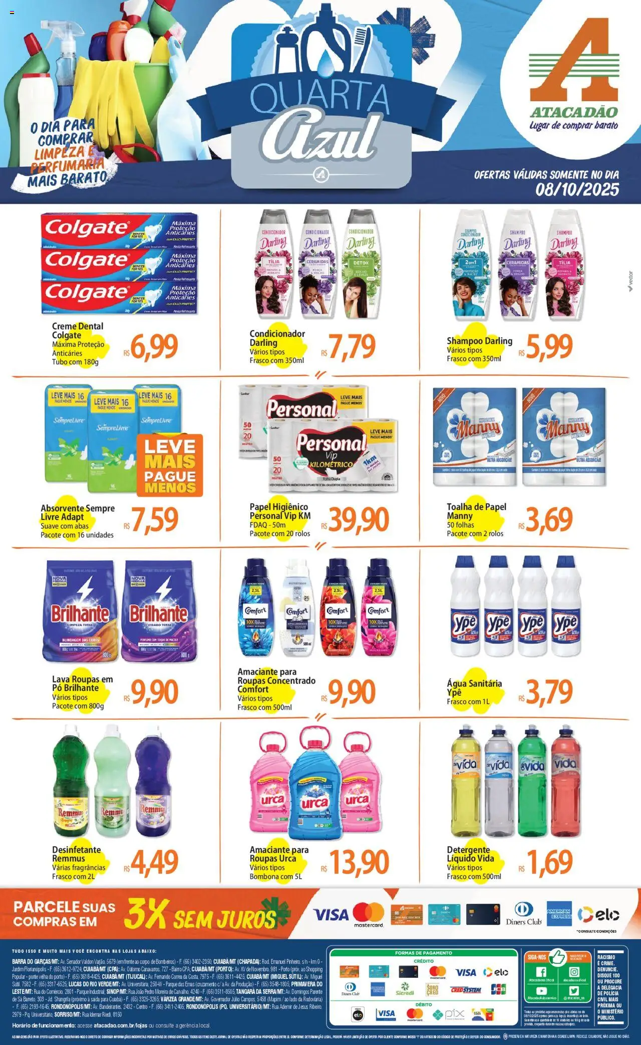 Atacadão folheto "Ofertas - MT" válido a partir de 08/10/2025 - número de página 1