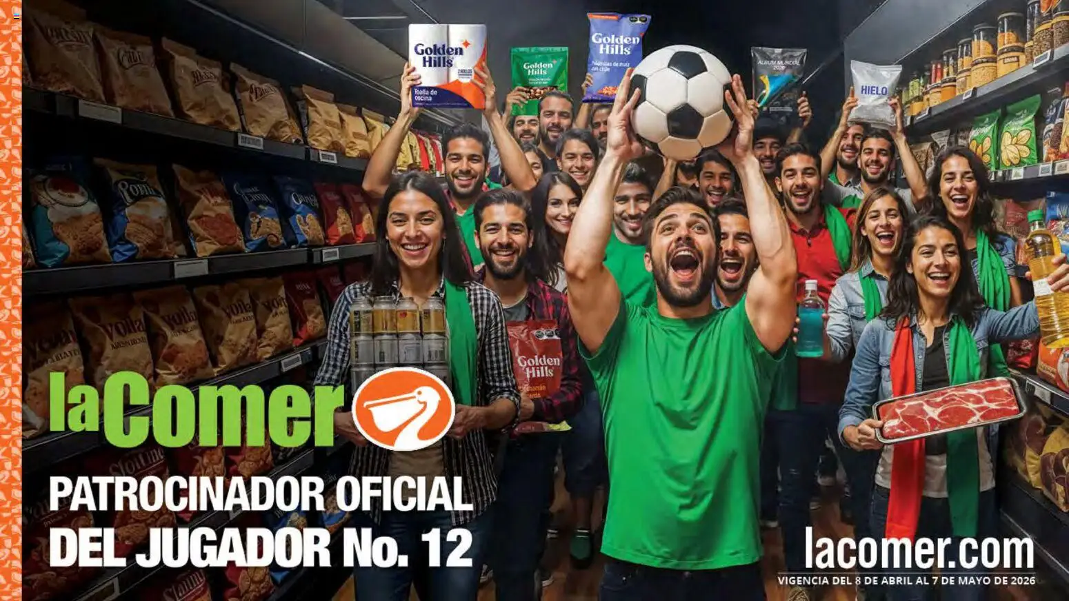 Vista previa las ofertas de la tienda La Comer - La Comer folleto Patrocinador oficial del jugador No.12 desde el 08/04/2026 