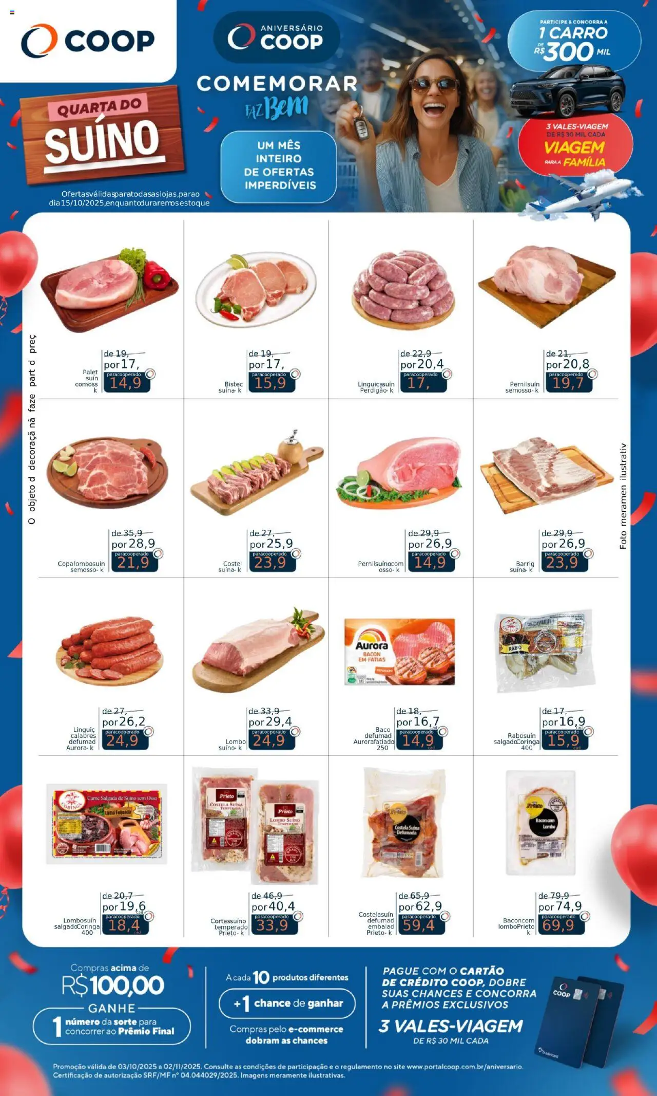 Coop folheto "Ofertas Quarta do Suíno" válido a partir de 15/10/2025 - número de página 1
