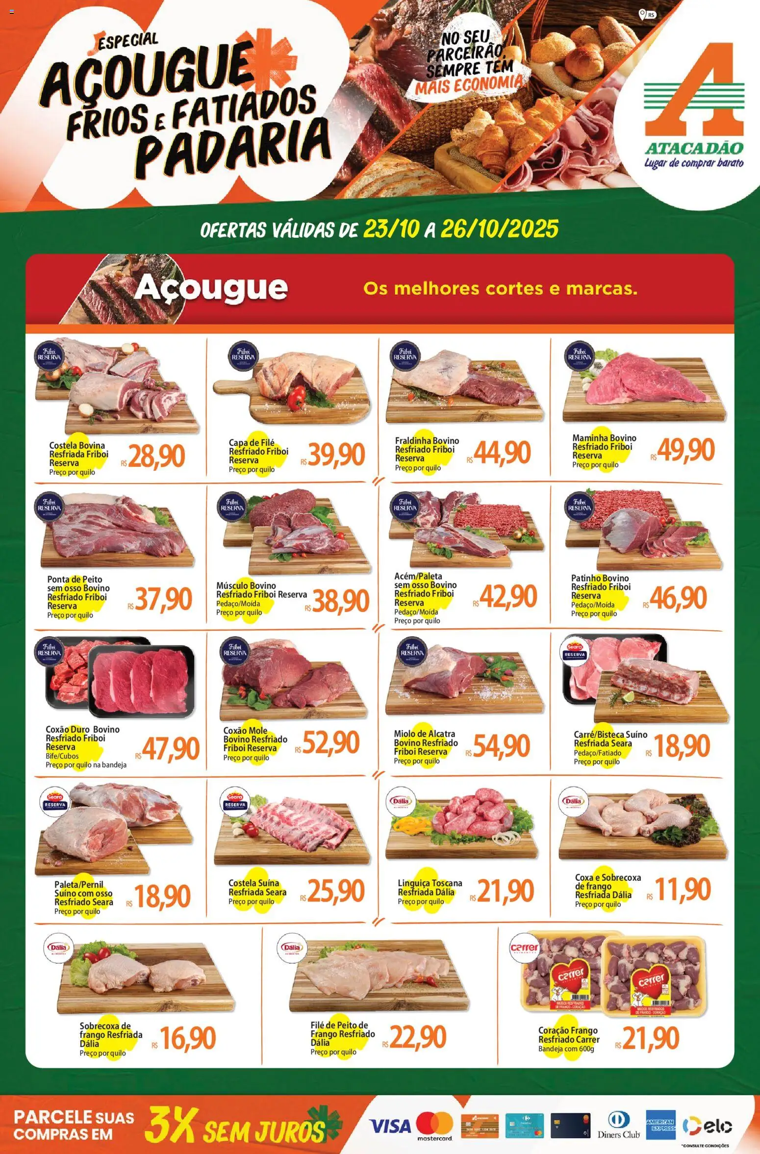 Atacadão folheto "Ofertas - RS" válido a partir de 23/10/2025 - número de página 1