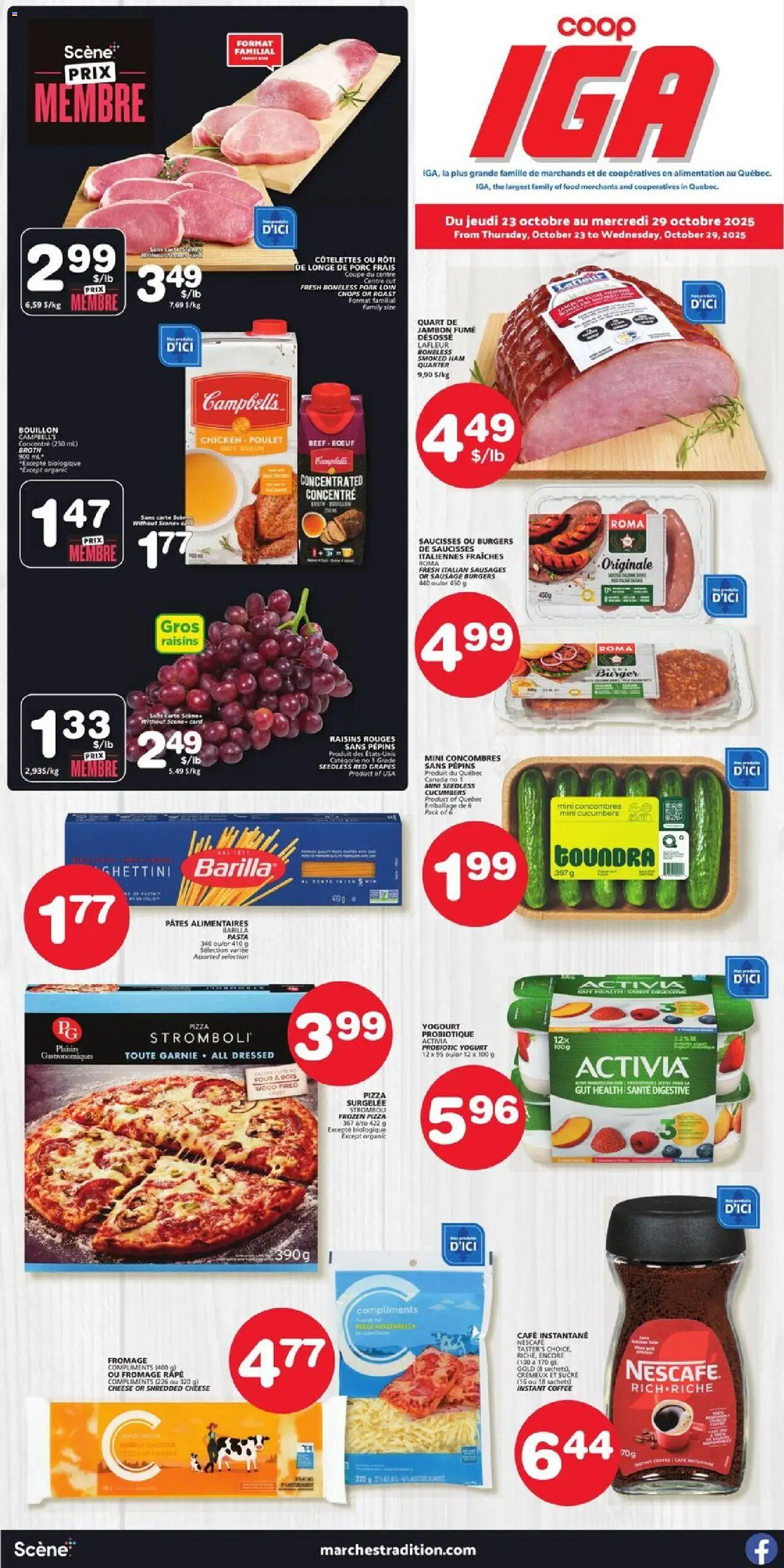 IGA flyer valid from Oct 23, 2025 - page number 1