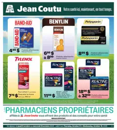 Un aperçu du dépliant Weekly Flyer du magasin Jean Coutu est valide à partir 9 oct. 2025