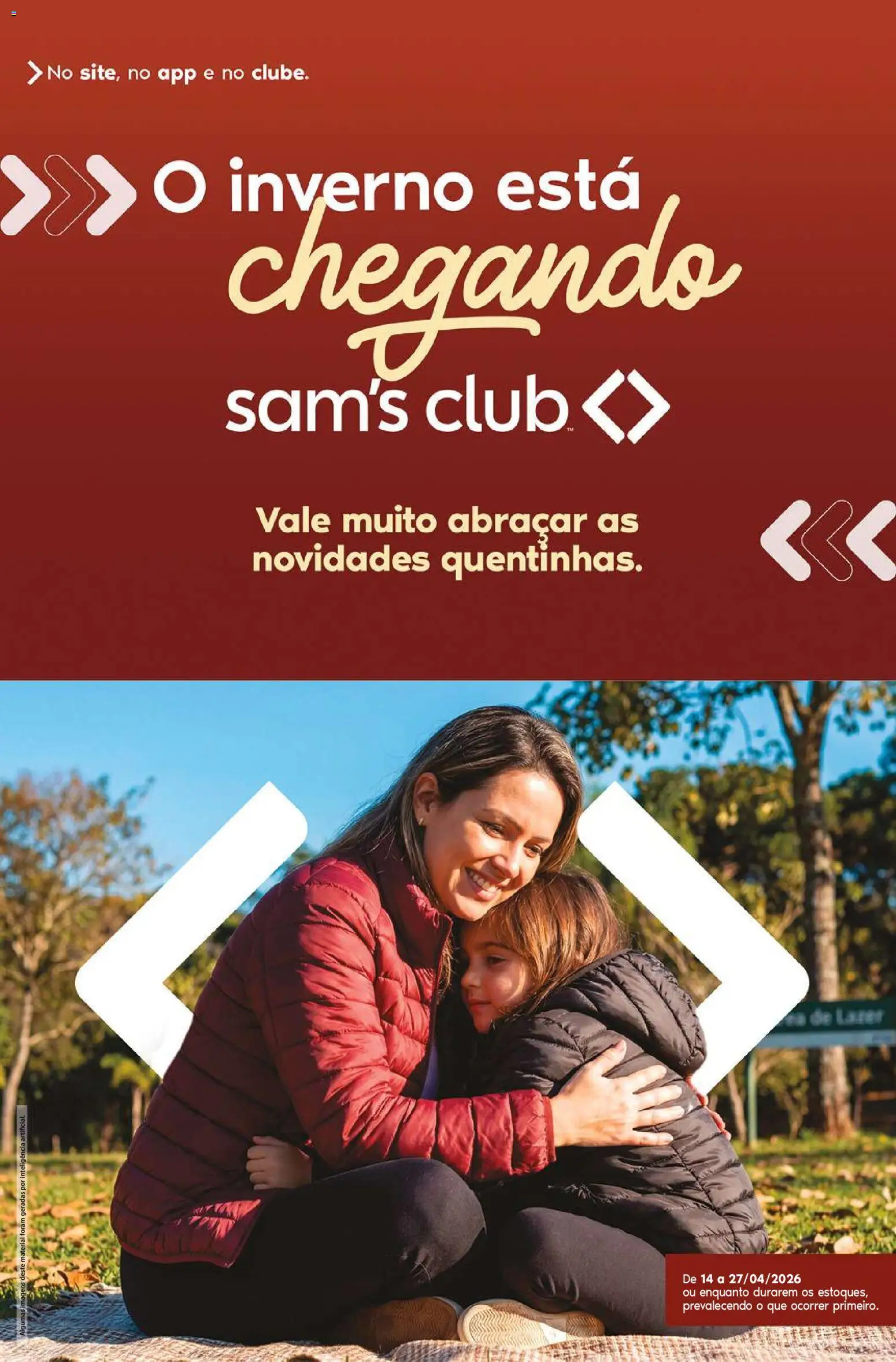 Pré-Visualização do folheto "Sam's Club ofertas Inverno" da loja Sam's Club válido a partir de 14/04/2026