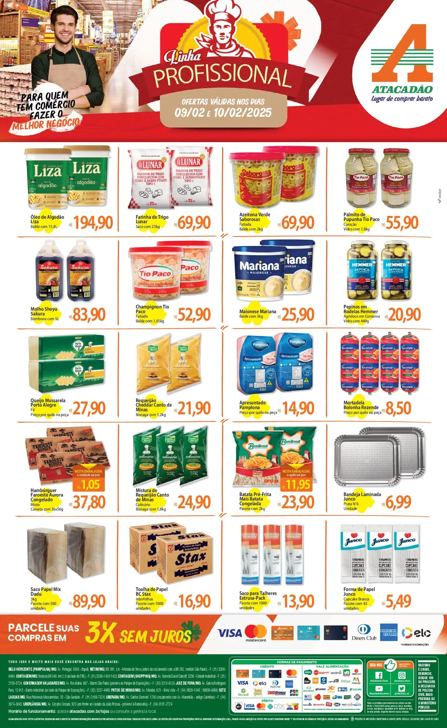 Pré-Visualização do folheto "Ofertas - MG" da loja Atacadão válido a partir de 09/02/2026
