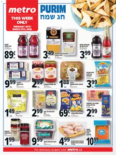 Preview of leaflet Purim from shop Metro is valid from Feb 26, 2026