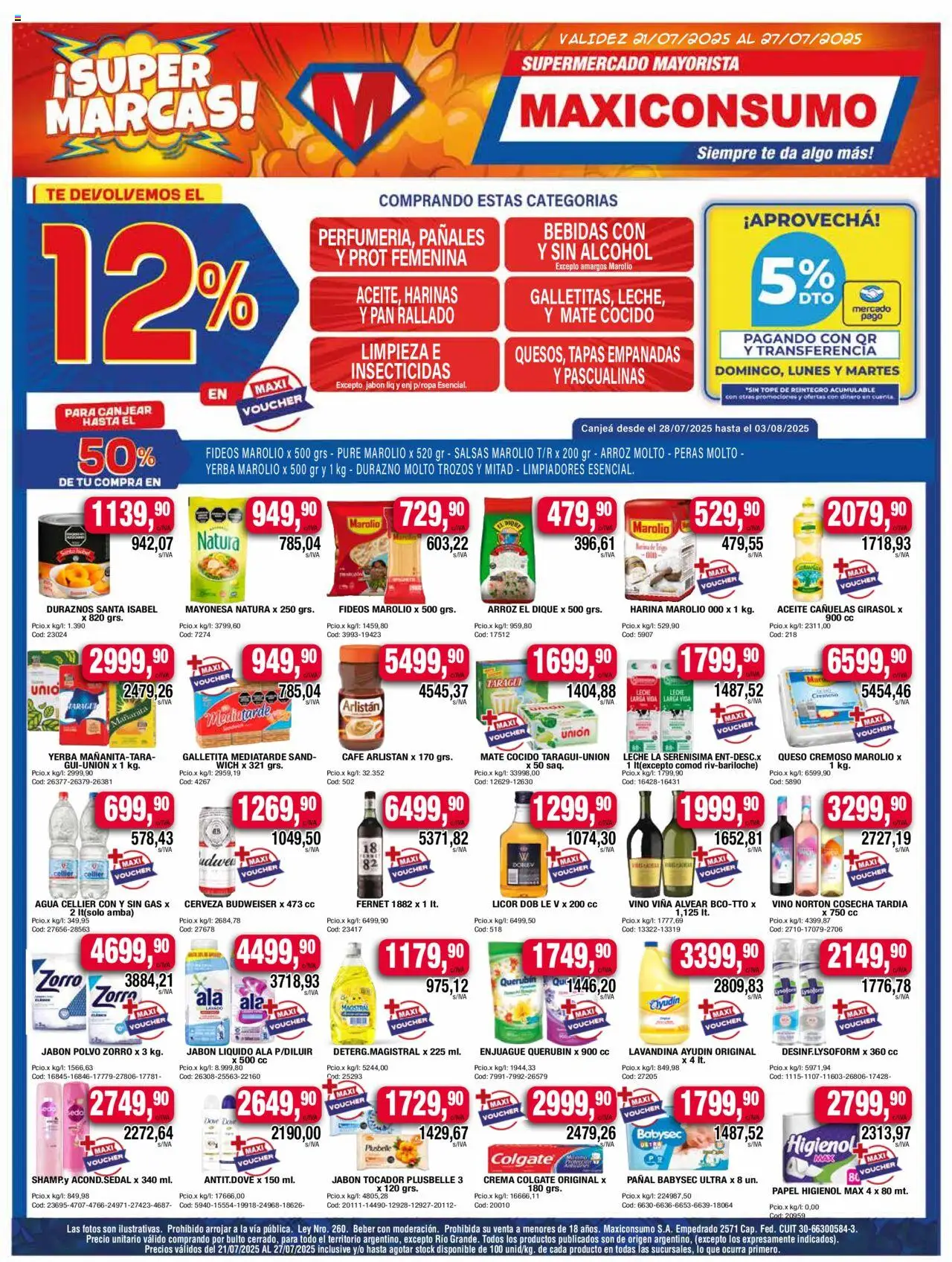 Maxiconsumo Ofertas del 21/07/2025 Online