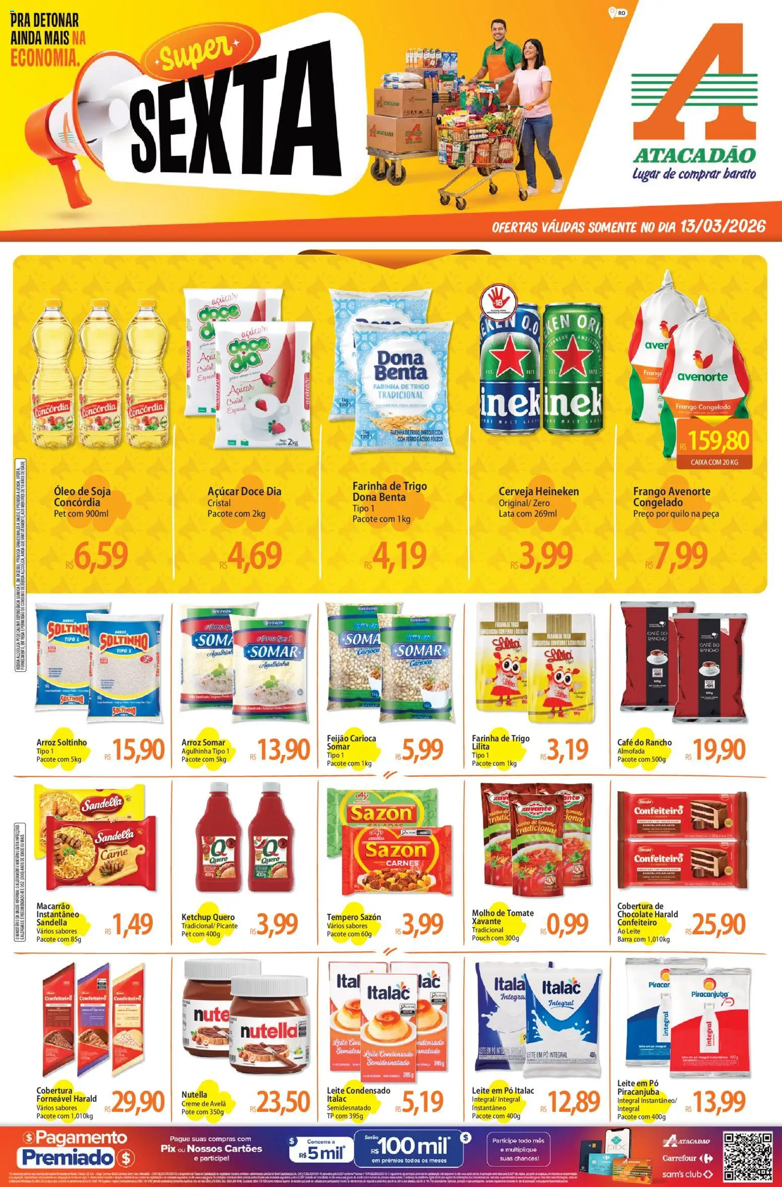 Pré-Visualização do folheto "Atacadão ofertas - RO" da loja Atacadão válido a partir de 13/03/2026