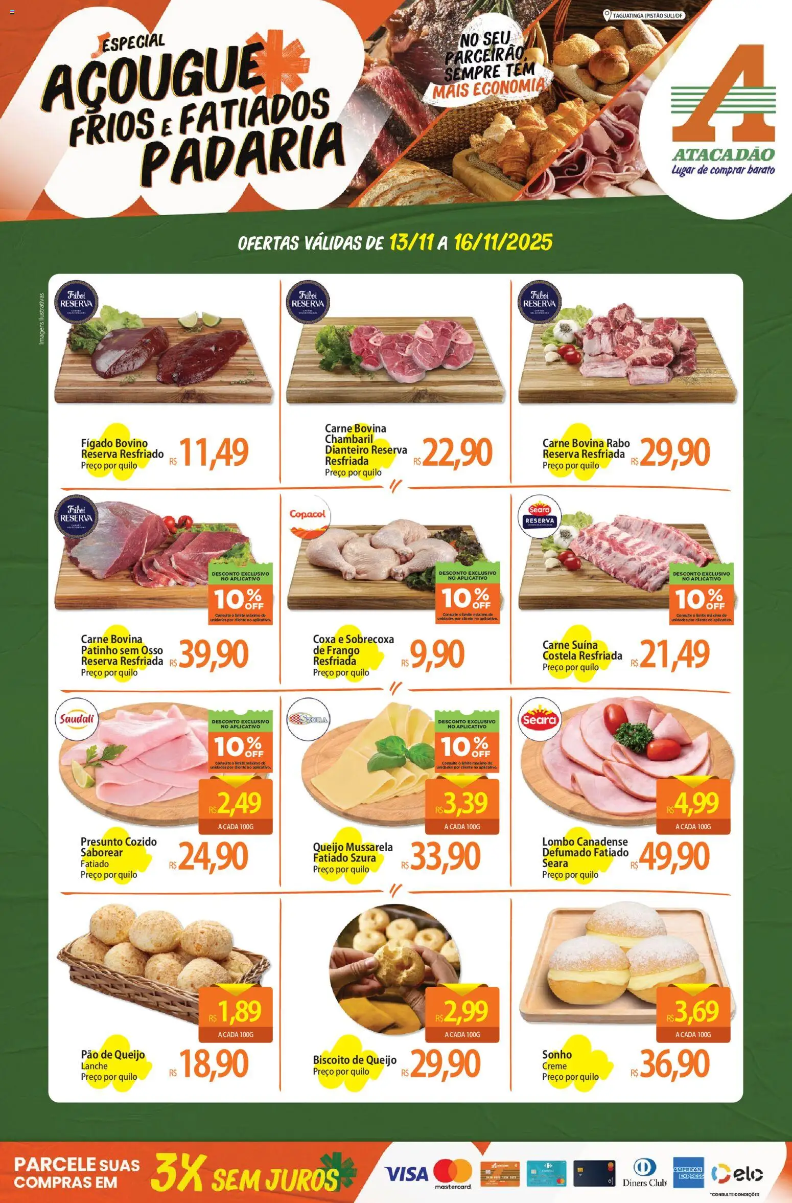 Pré-Visualização do folheto "Ofertas - DF" da loja Atacadão válido a partir de 13/11/2025