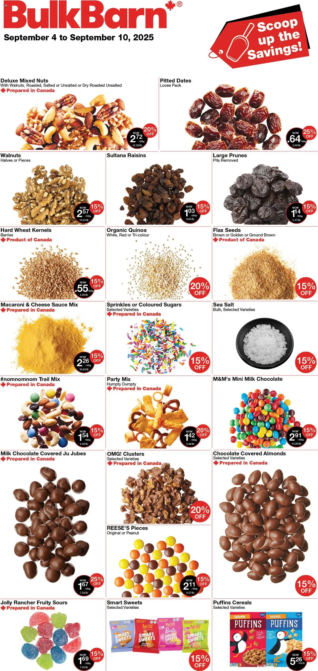Bulk Barn flyer valid from Sep 04, 2025 - page number 1