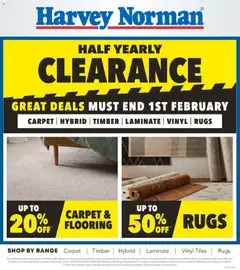 Preview of catalogue Flooring Clearance Catalogue from shop Harvey Norman valid 24/12/2025