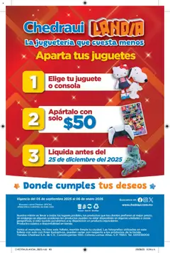Vista previa las ofertas de la tienda Chedraui - Folleto ChedrauiLandia desde el 05/09/2025 | Página: 40