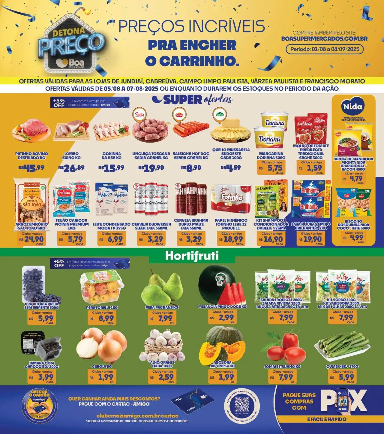 Boa Supermercados folheto "Ofertas da semana" válido a partir de 05/08/2025 - número de página 1