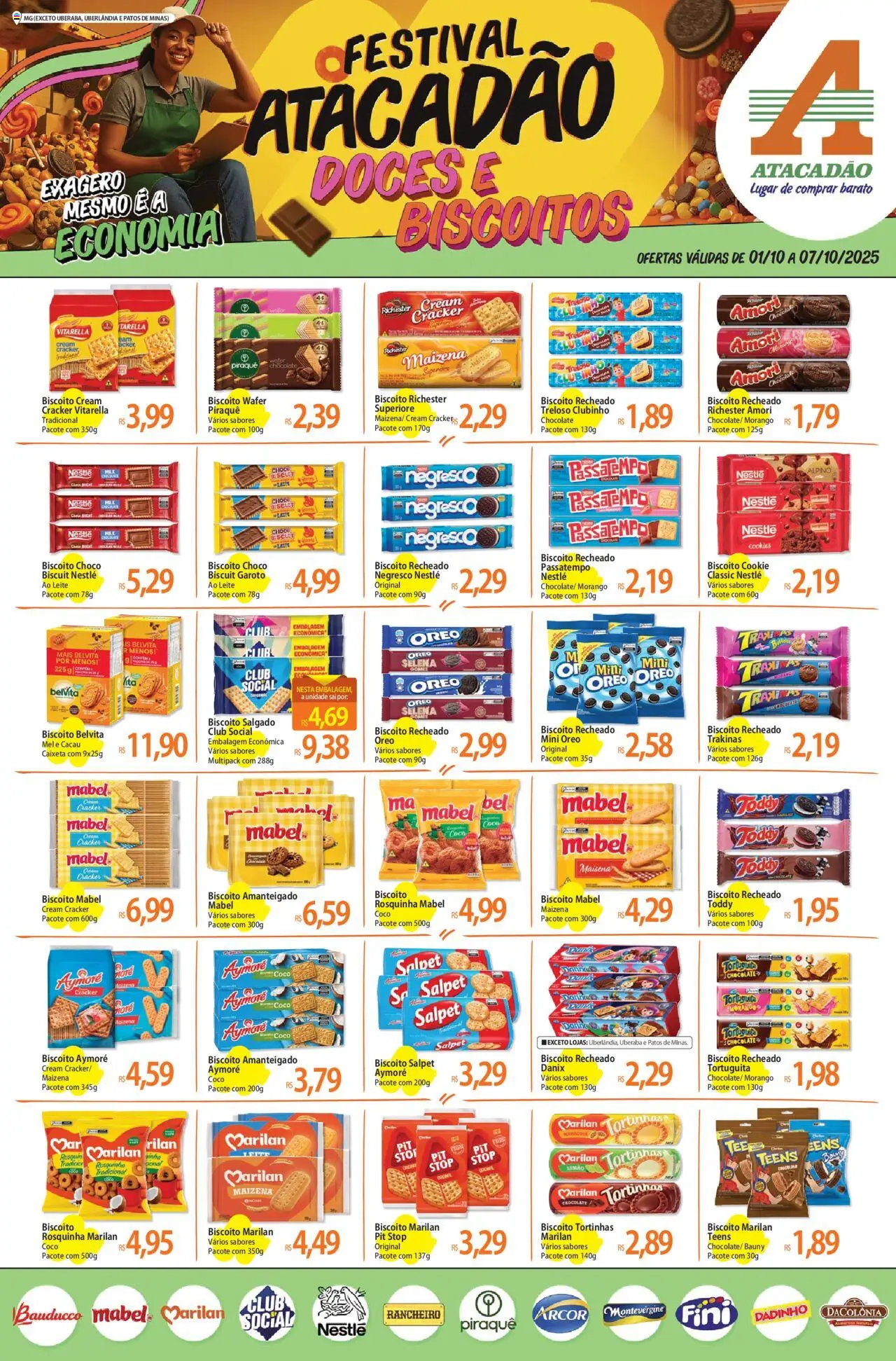 Pré-Visualização do folheto "Ofertas - MG" da loja Atacadão válido a partir de 01/10/2025