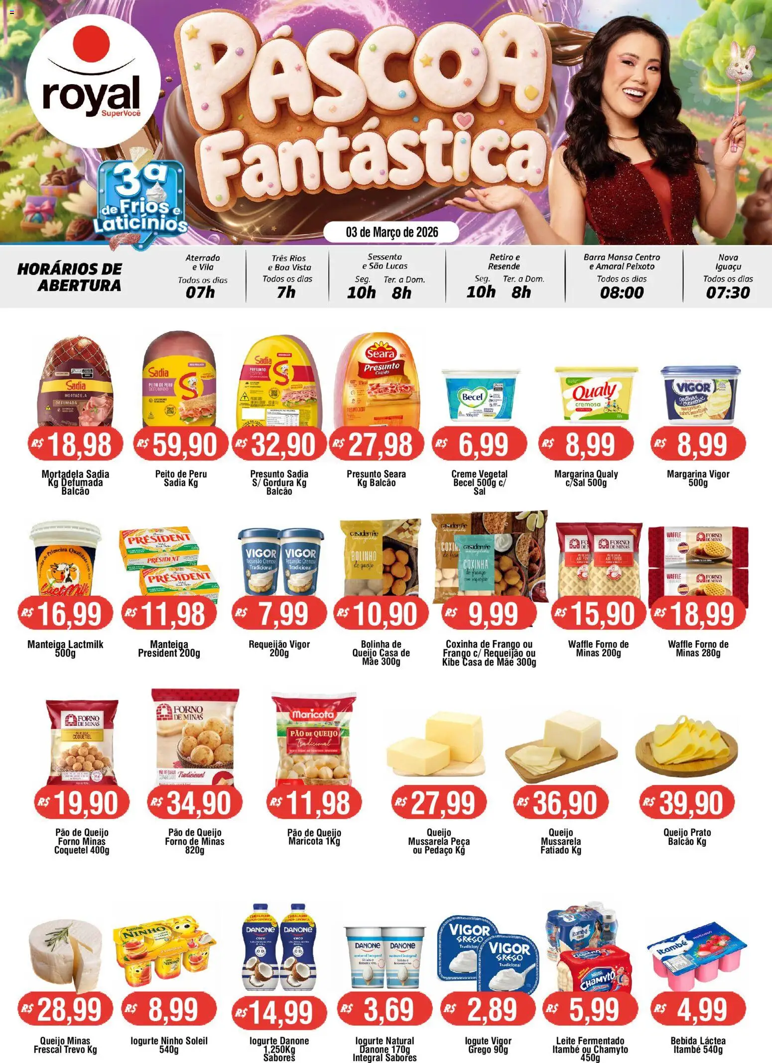 Pré-Visualização do folheto "Royal Supermercados ofertas Frios e Laticínios" da loja Royal Supermercados válido a partir de 03/03/2026