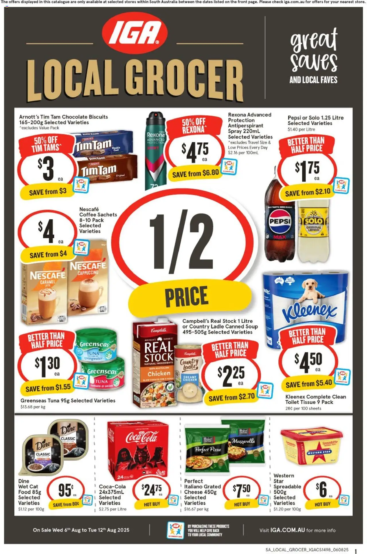 IGA catalogue valid from 06/08/2025 - page 1