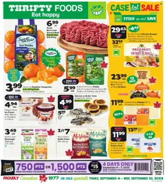 Preview of leaflet Weekly flyer / circulaire from shop Thrifty Foods is valid from Sep 04, 2025