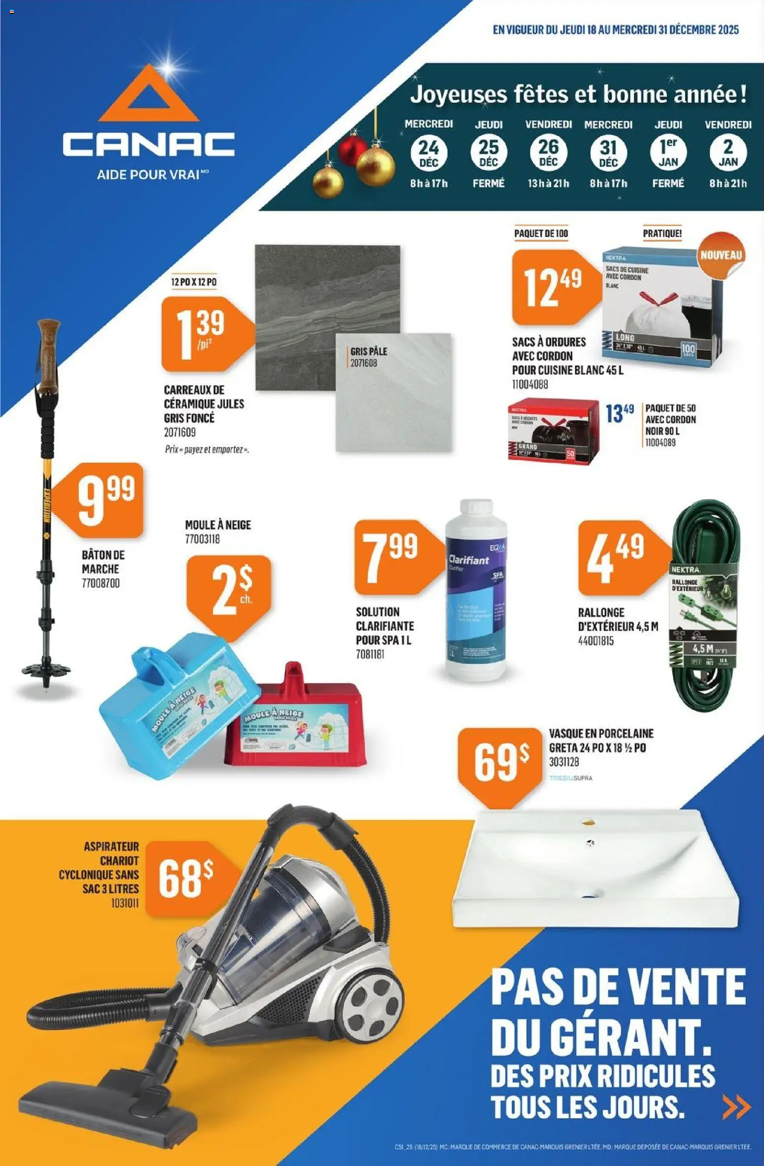 Preview of leaflet Circulaire from shop Canac is valid from Dec 18, 2025