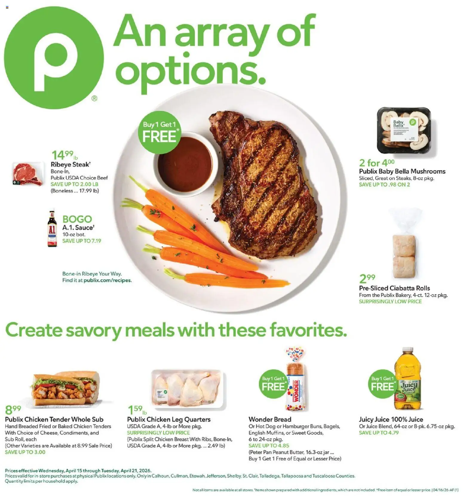 Ad Preview of Publix Publix Weekly Ad from 04/15/2026
