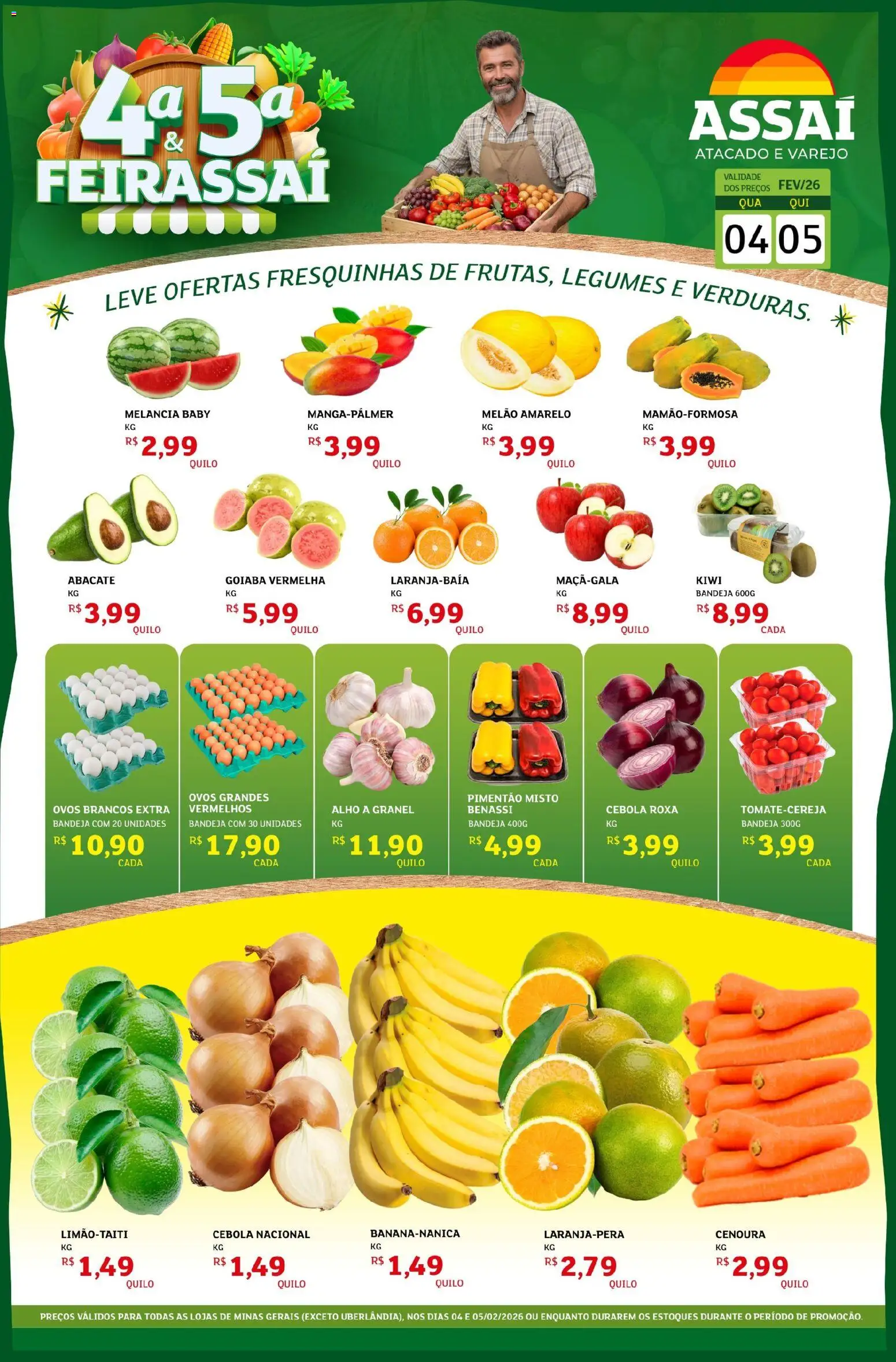 Pré-Visualização do folheto "Encarte - MG" da loja Assaí Atacadista válido a partir de 04/02/2026