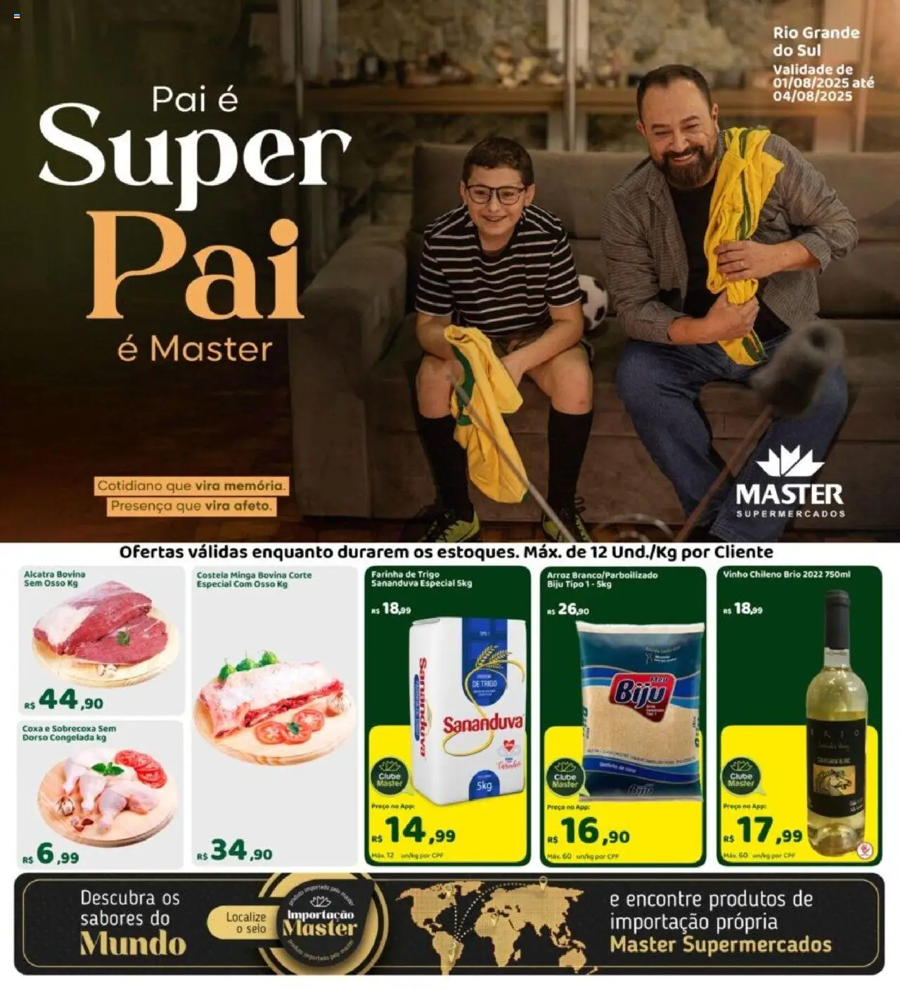 Master folheto "Ofertas da semana" válido a partir de 01/08/2025 - número de página 1