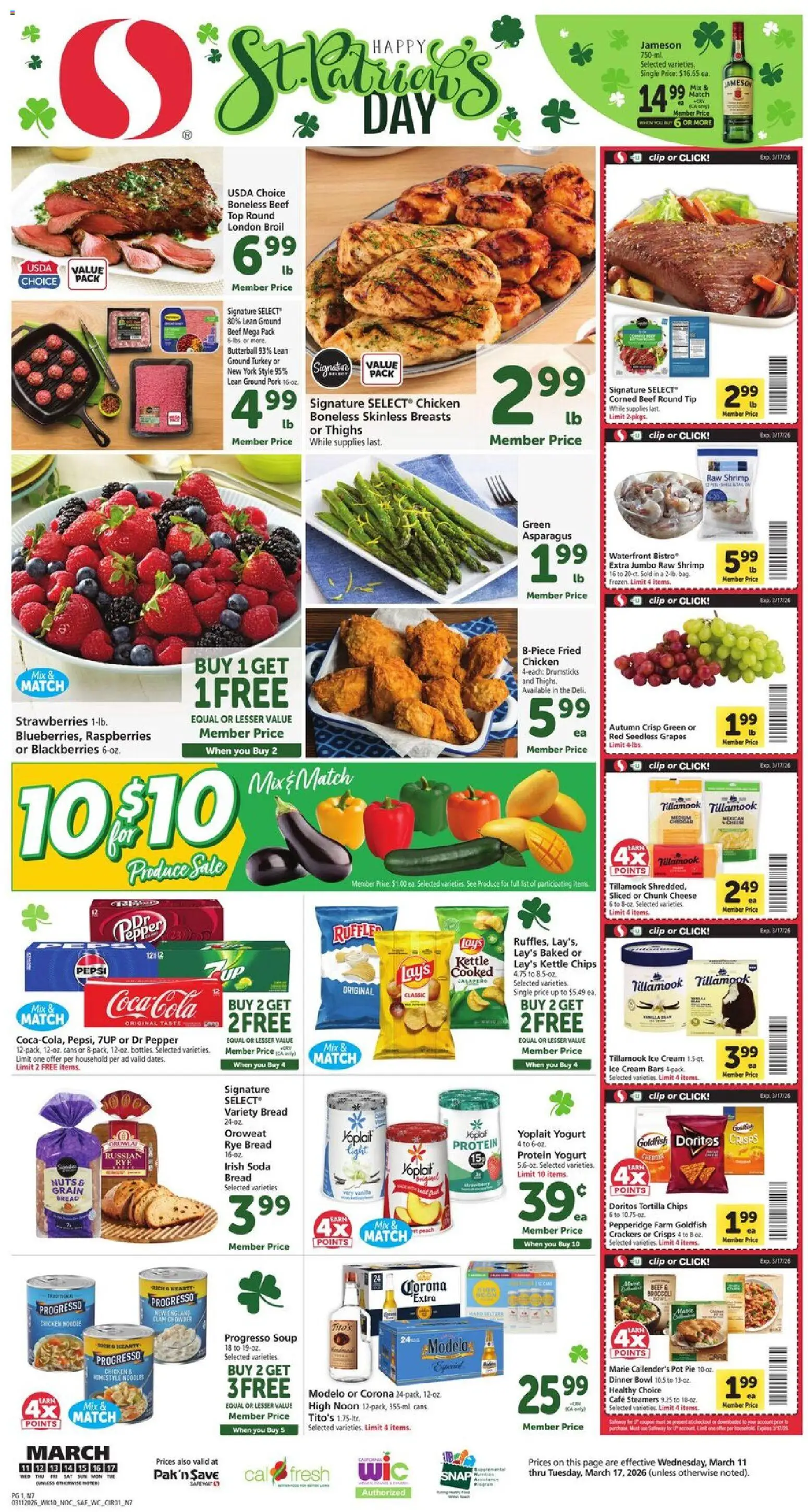 Ad Preview of Safeway Safeway Weekly Ad from 03/11/2026