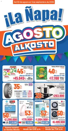 Vista previa del prospecto Catálogo Alkosto del almacen Alkosto válida del 30/08/2025 al 05/09/2025