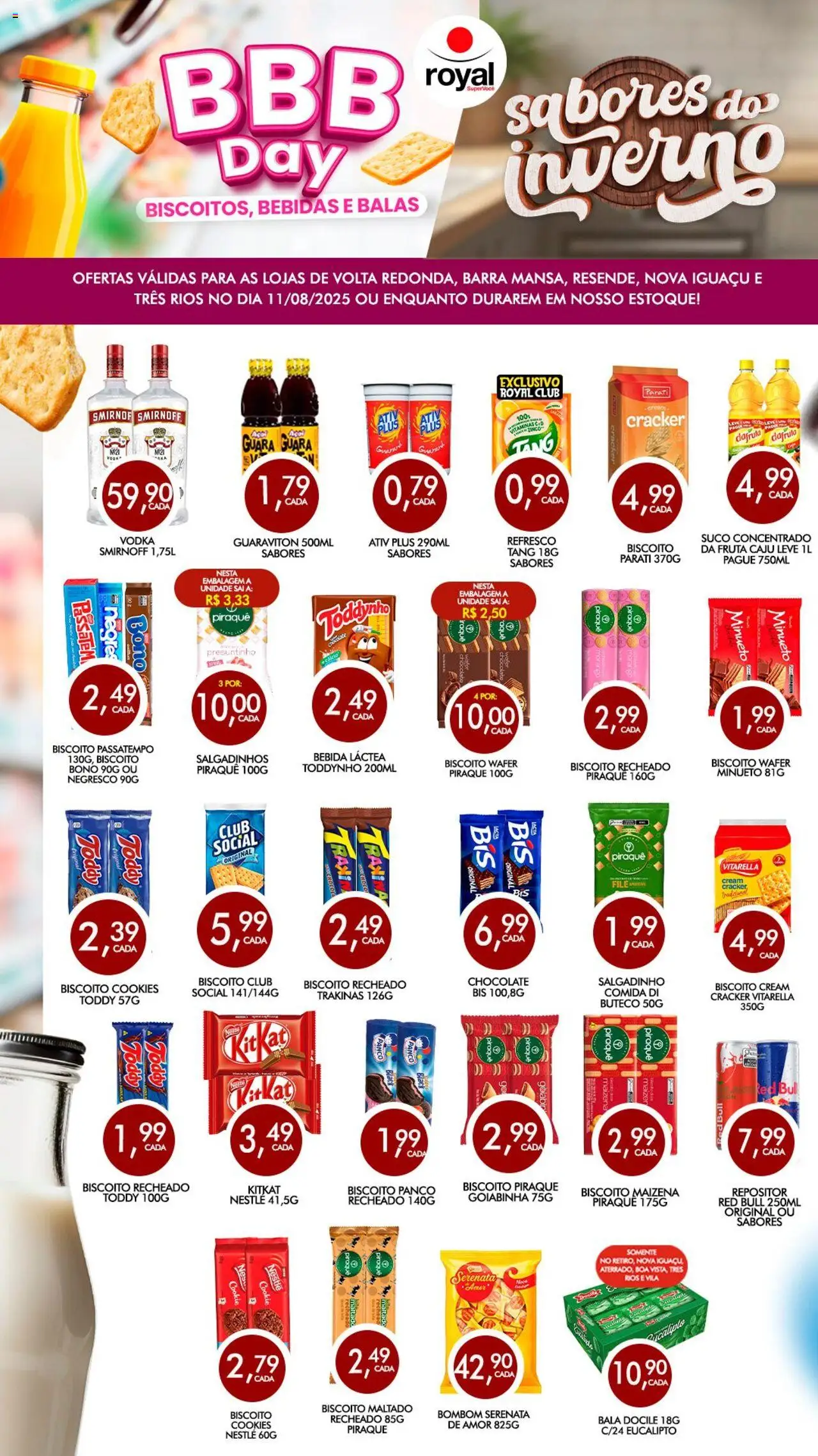 Royal Supermercados folheto "Ofertas BBB Day" válido a partir de 11/08/2025 - número de página 1