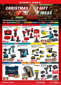 Preview of catalogue Catalogue from shop Sydney Tools valid 02/12/2025