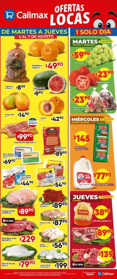 Vista previa las ofertas de la tienda Calimax - Folleto Martes a Jueves desde el 05/08/2025 