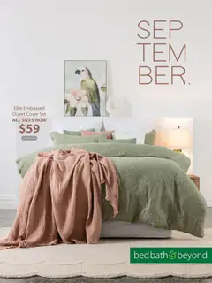 Preview of catalogue Catalogue from shop Bed Bath and Beyond valid 8 Sept 2025