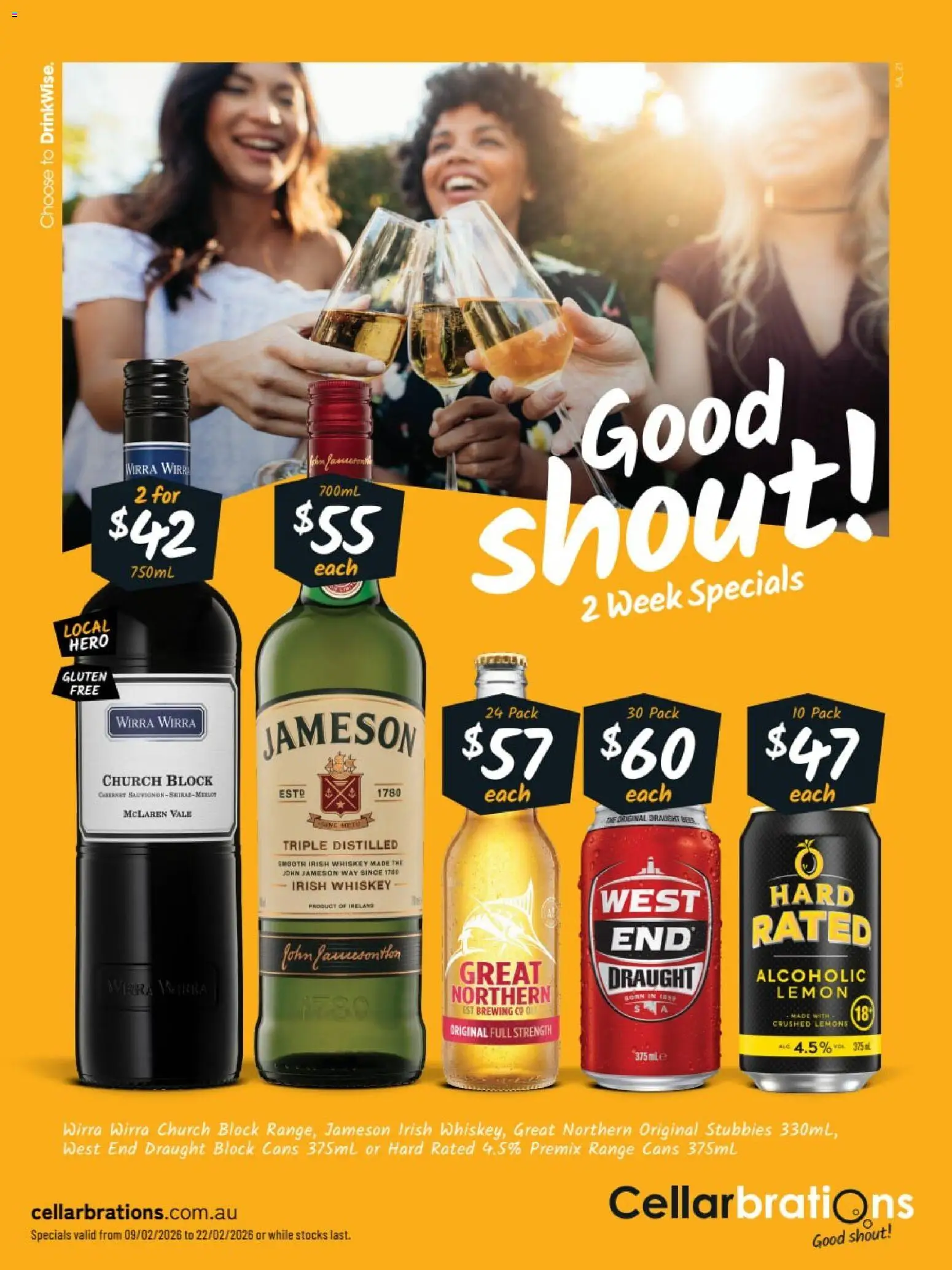 Preview of catalogue Catalogue SA from shop Cellarbrations valid 09/02/2026