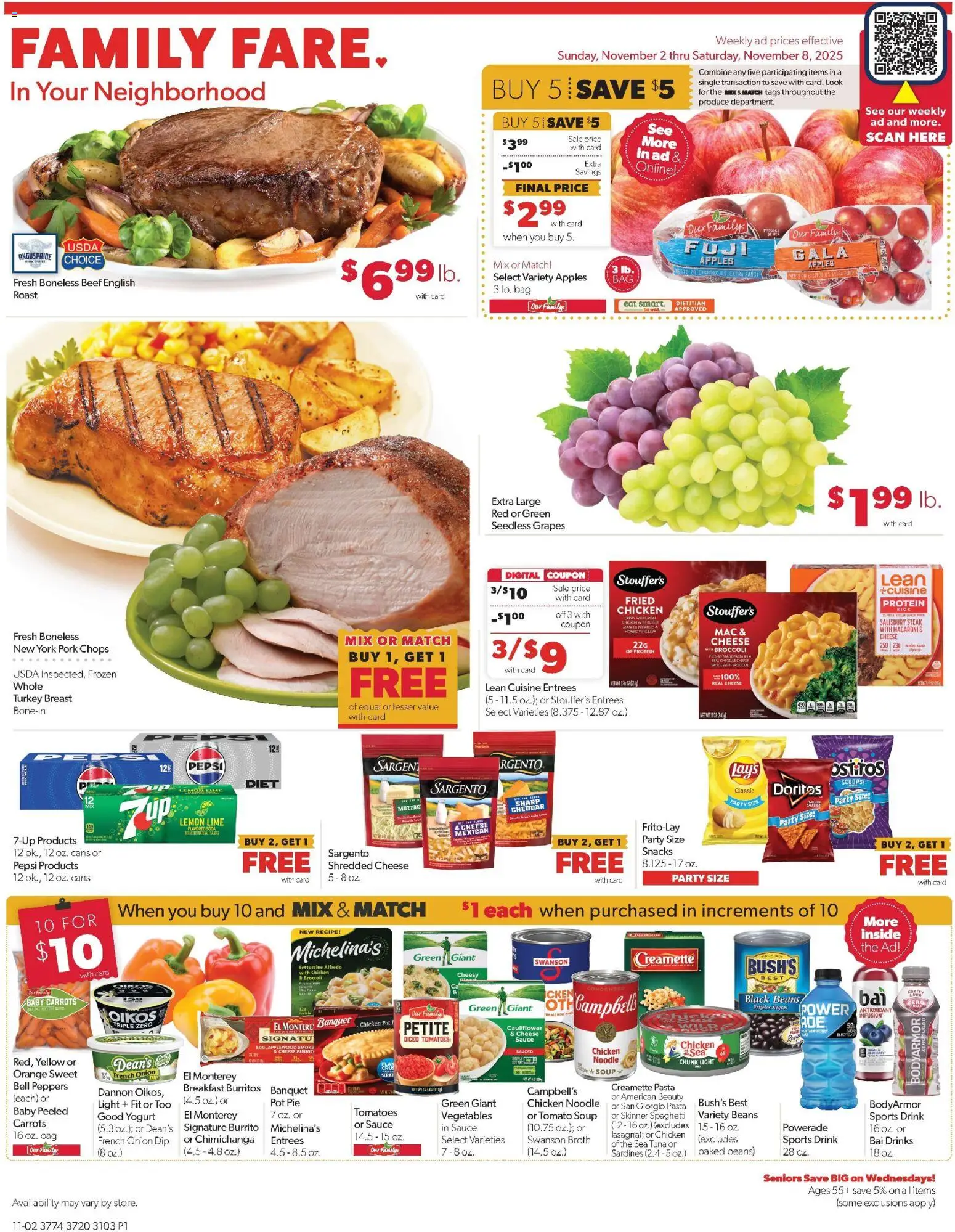 Ad Preview of Family Fare Weekly Ad - NE from 11/02/2025
