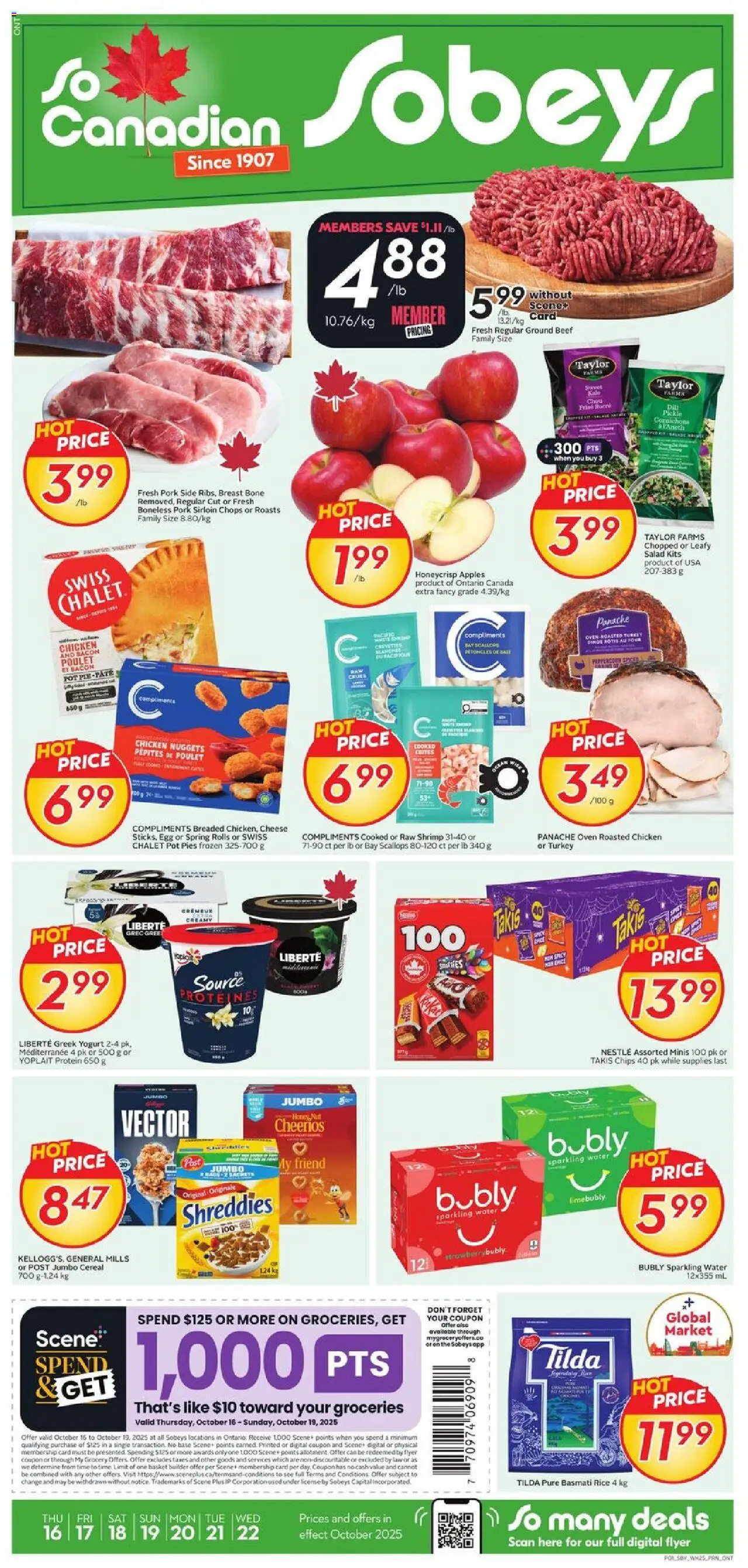 Sobeys flyer valid from Oct 16, 2025 - page number 1
