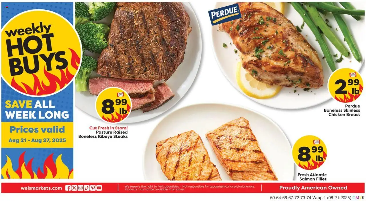 Weis Weekly Circular - WV from 08/21/2025 - Flyer - Page number 1