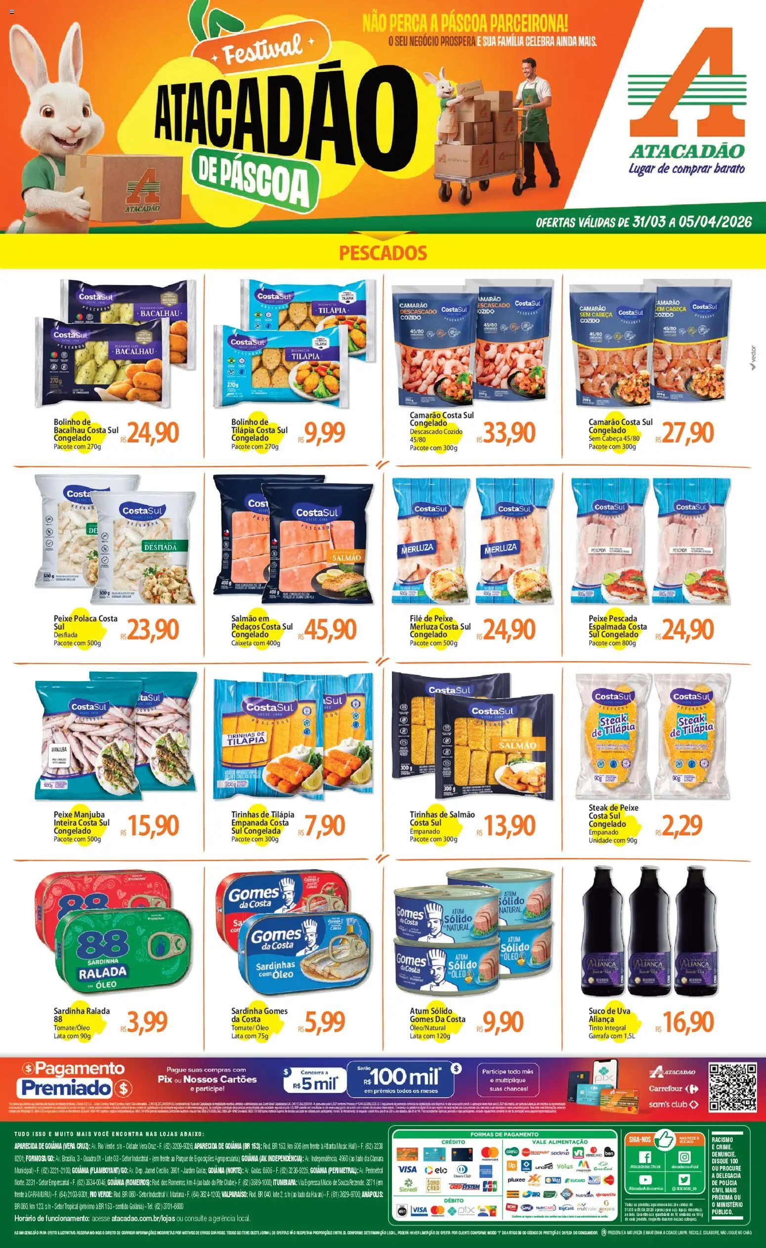 Pré-Visualização do folheto "Atacadão ofertas - GO" da loja Atacadão válido a partir de 31/03/2026