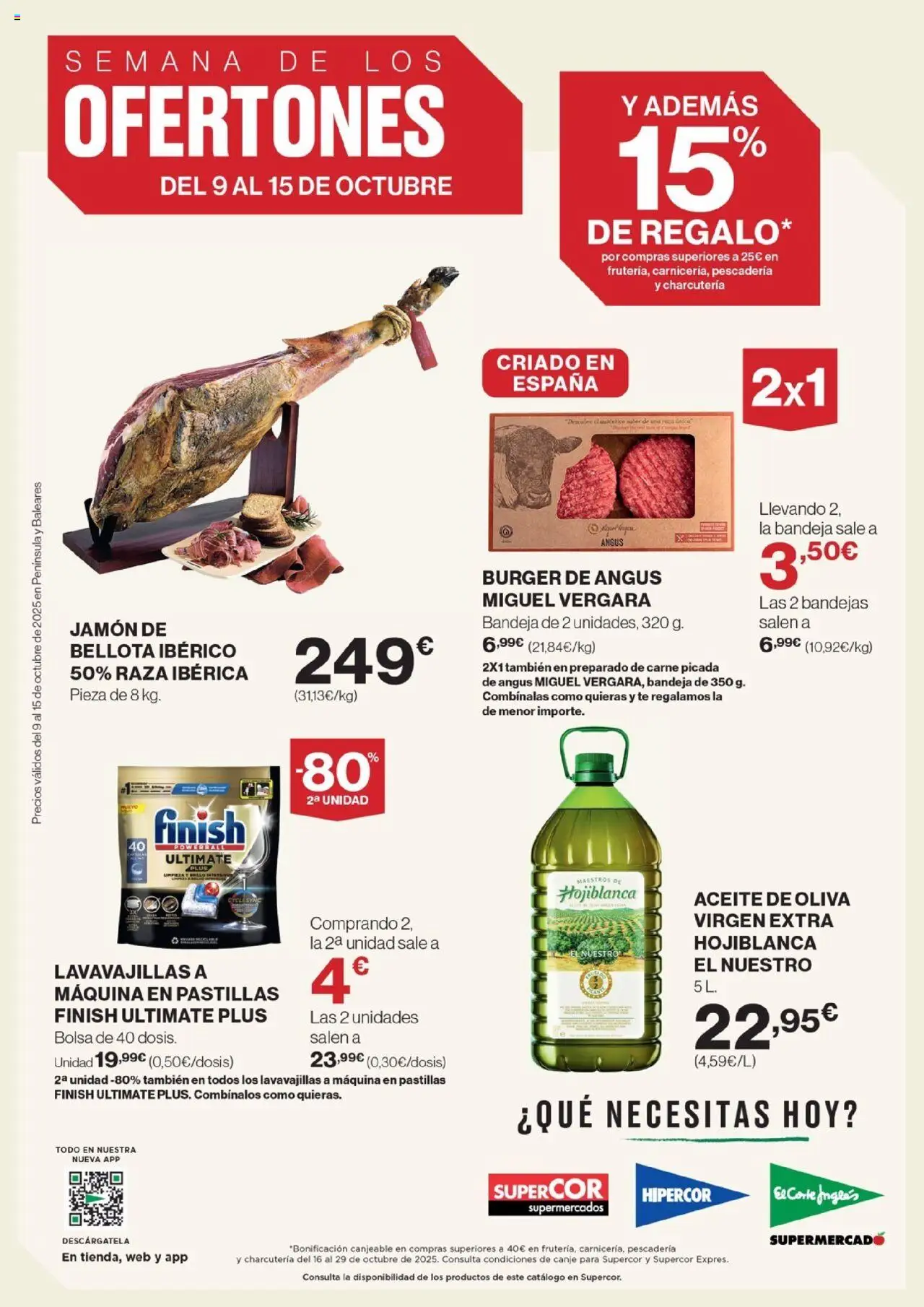Catálogo - Semana de los ofertones El Corte Inglés y sus promociones válidas desde el 09/10/2025 - Número de página 1