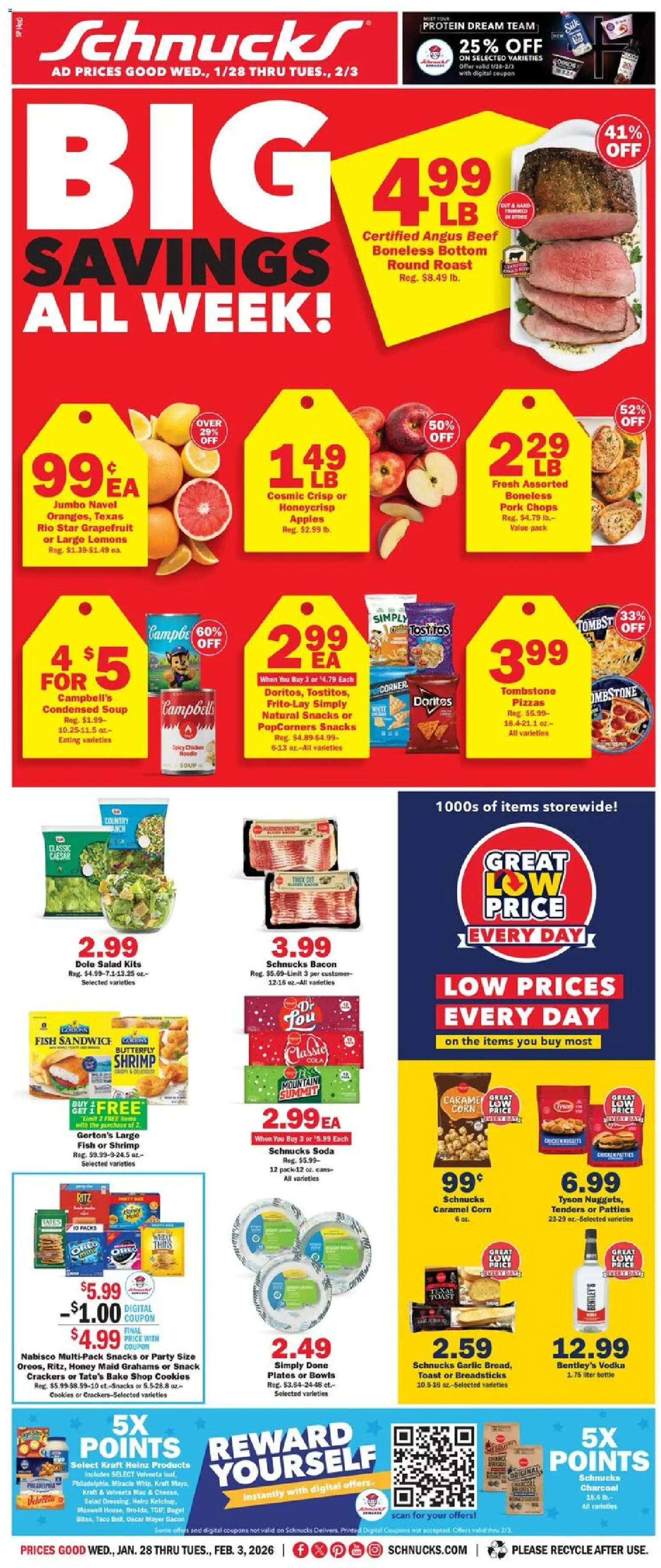 Ad Preview of Schnucks Weekly Print Ad - IL from 01/28/2026