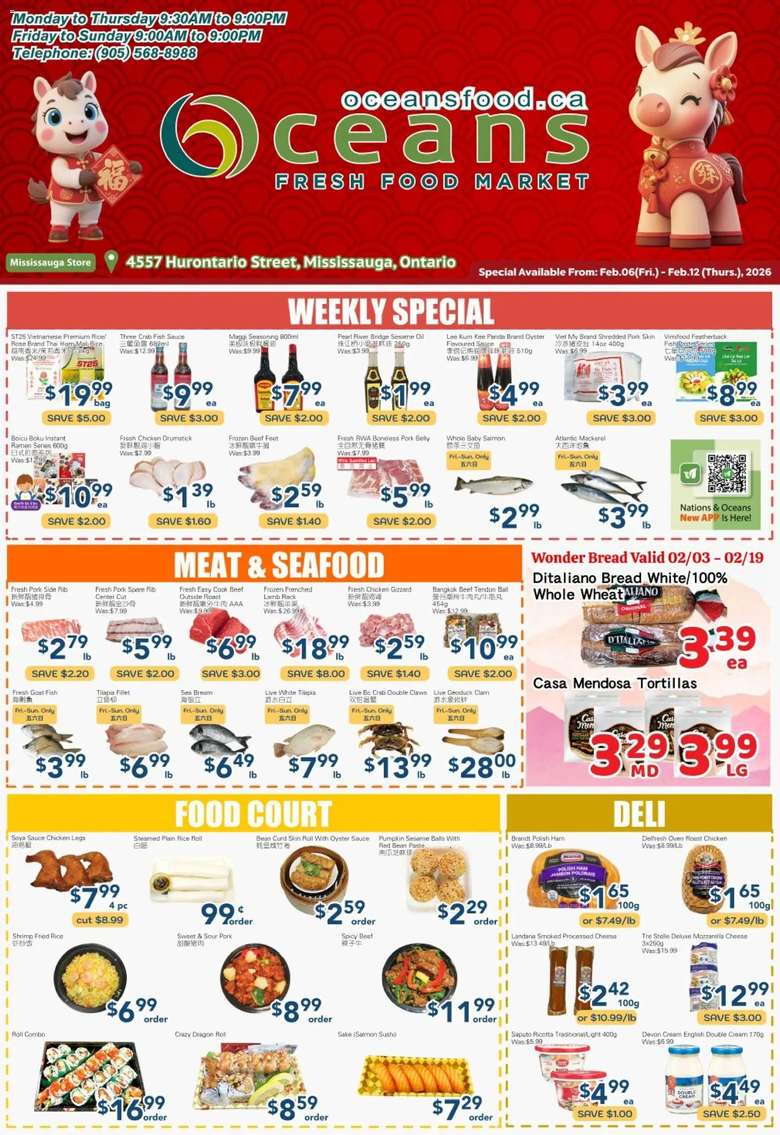 Preview of leaflet Weekly Flyer - Mississauga from shop Oceans is valid from Feb 06, 2026