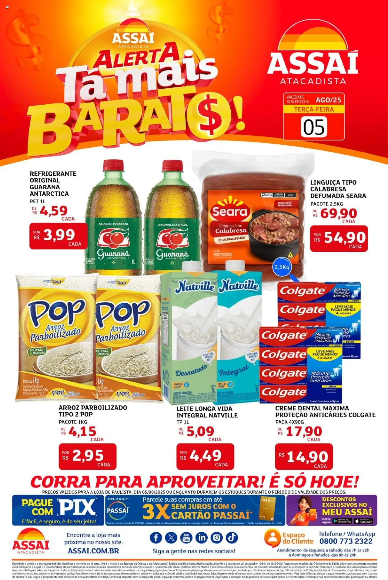 Assaí Atacadista folheto "Encarte - PE" válido a partir de 05/08/2025 - número de página 1