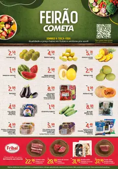 Pré-Visualização do folheto "Ofertas Feirão" da loja Cometa Supermercados válido a partir de 11/01/2026