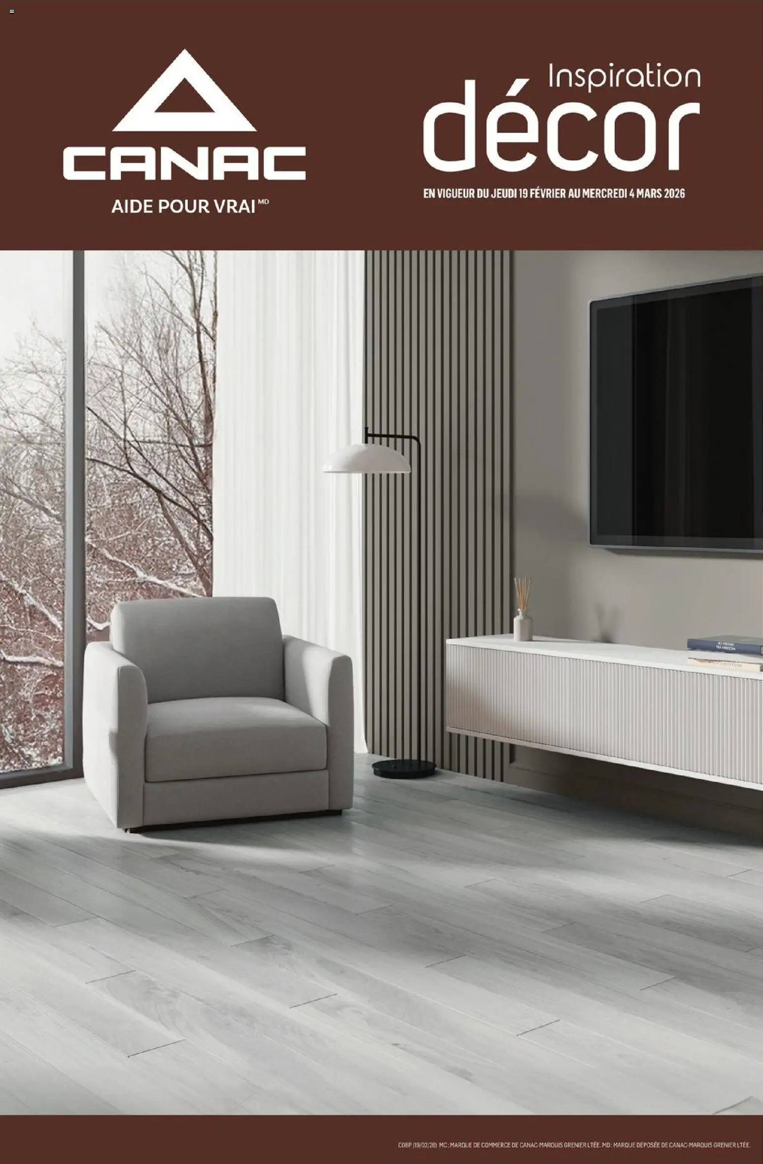 Preview of leaflet Inspiration décor from shop Canac is valid from Feb 19, 2026