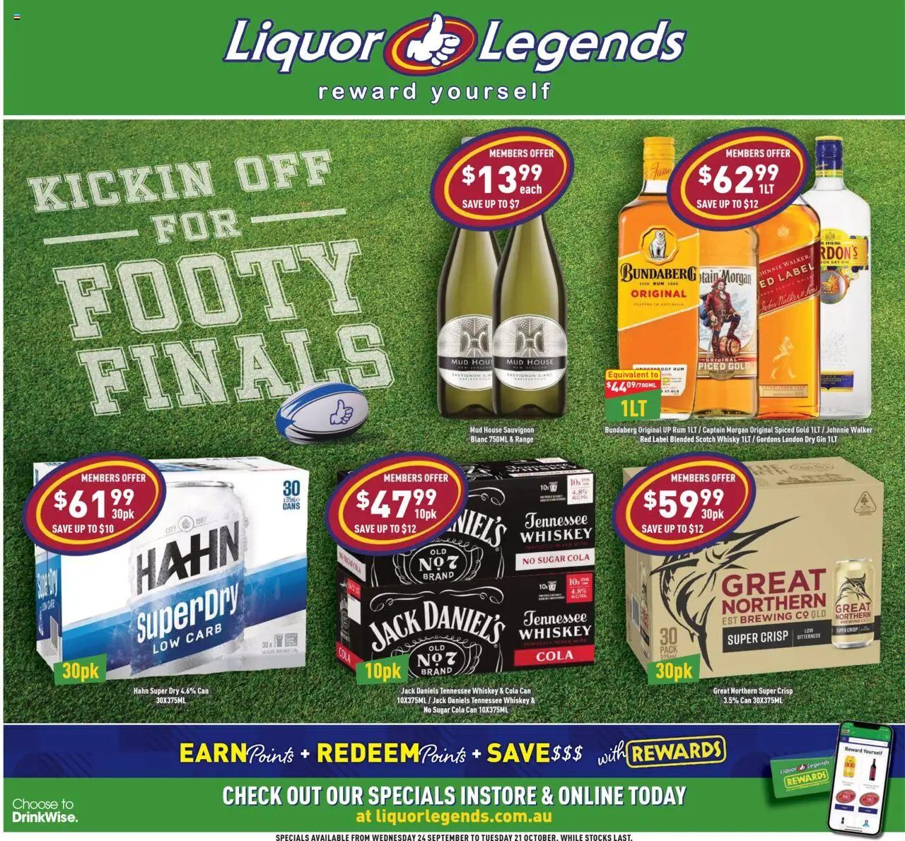 Liquor Legends catalogue valid from 24/09/2025 - page 1 - Scotch whisky, Gin, Whiskey, Rum, Captain Morgan, Sugar, Scotch, Jack Daniel’s