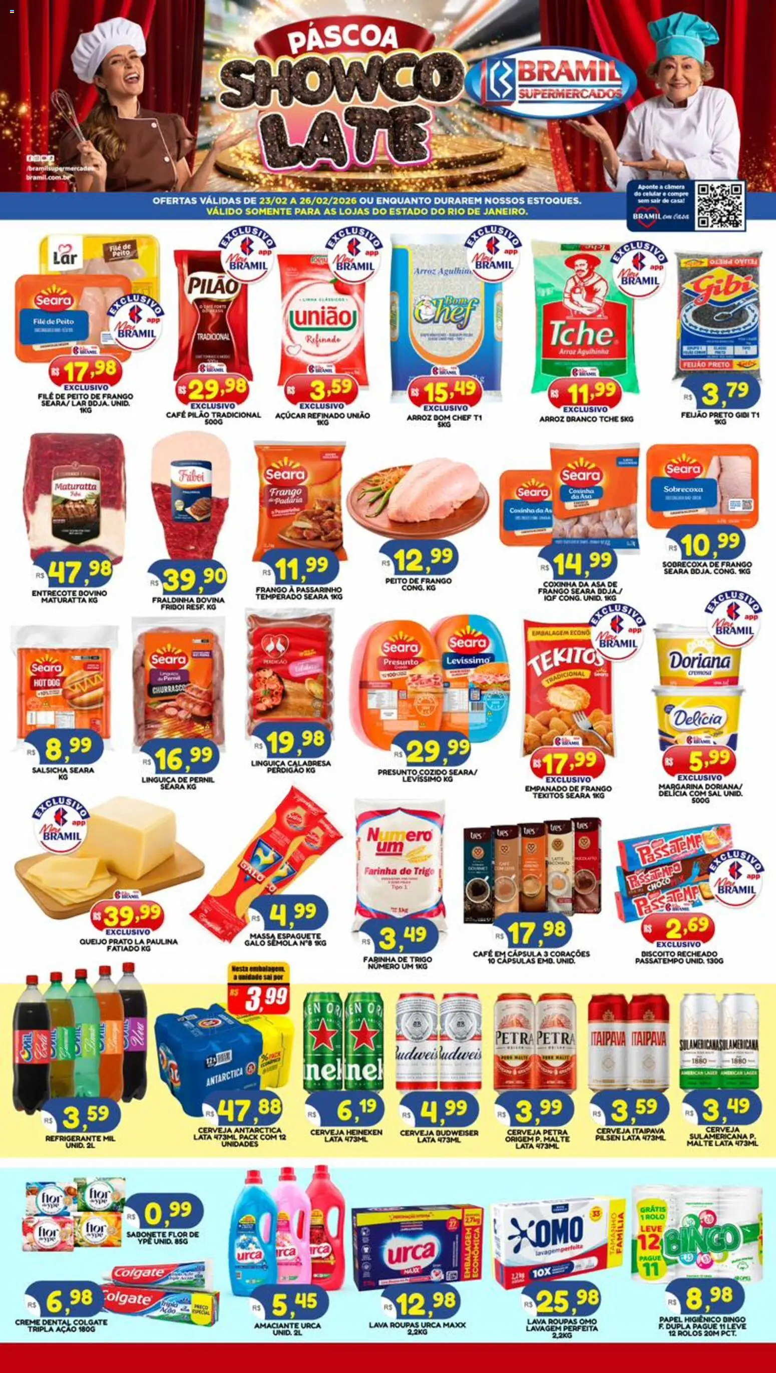Pré-Visualização do folheto "Ofertas da semana" da loja Bramil Supermercados válido a partir de 23/02/2026