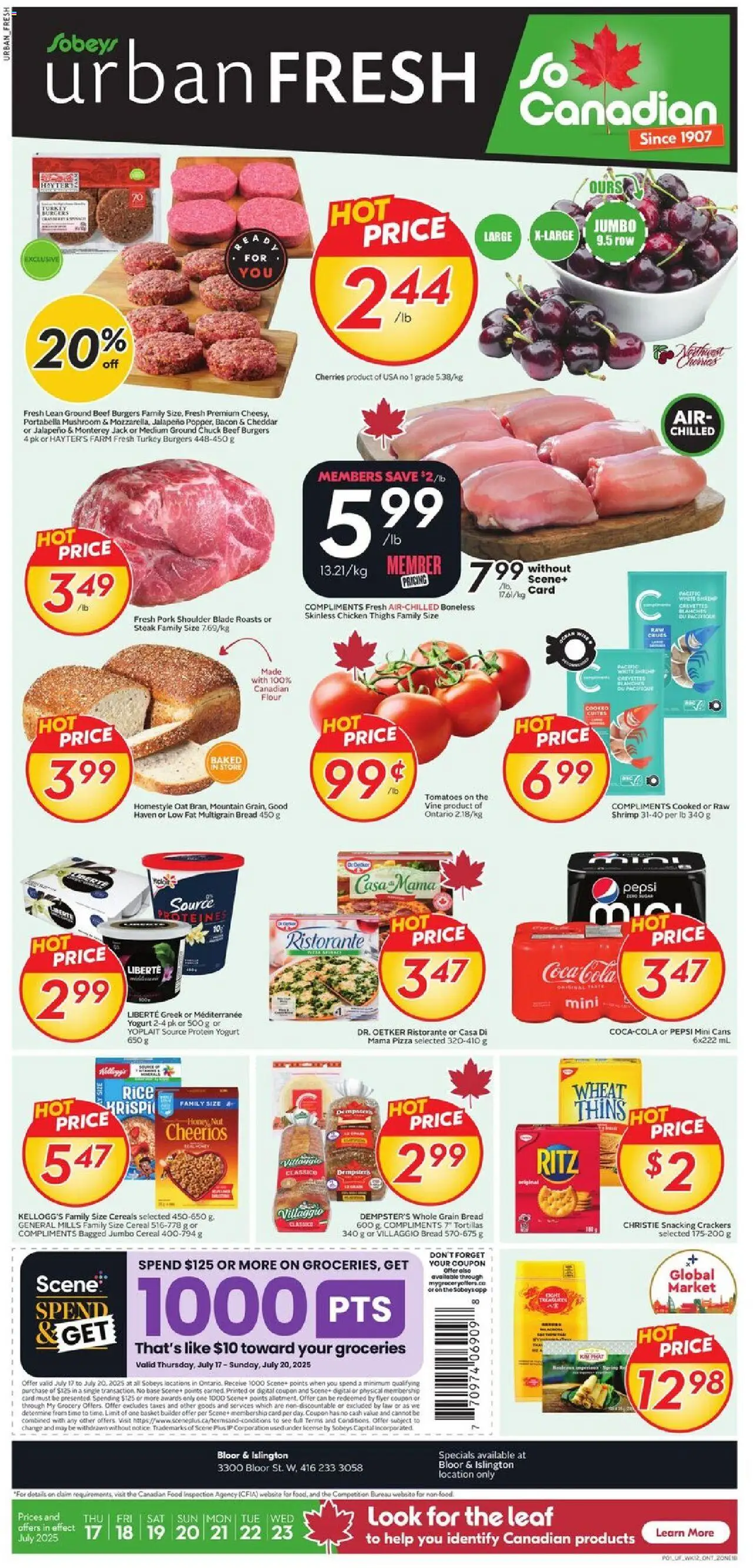 Sobeys flyer valid from Jul 17, 2025 - page number 1