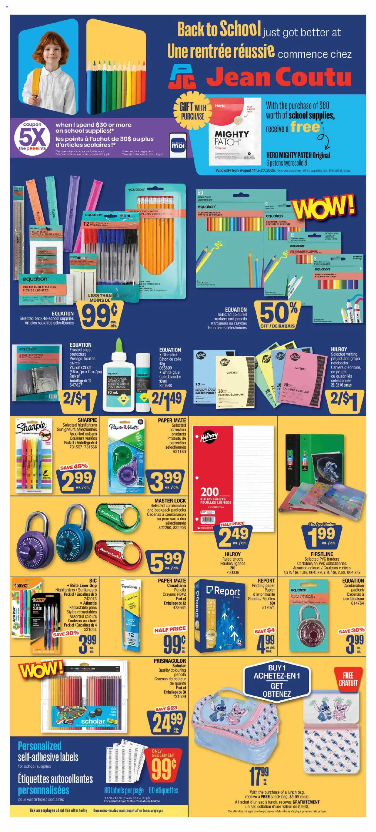 Jean Coutu flyer valid from Aug 14, 2025 - page number 1