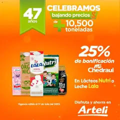 Vista previa las ofertas de la tienda Arteli - Folleto Celebramos desde el 17/07/2025 
