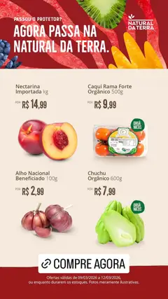 Pré-Visualização do folheto "Natural da Terra - Ofertas da semana" da loja Natural da Terra válido a partir de 09/03/2026