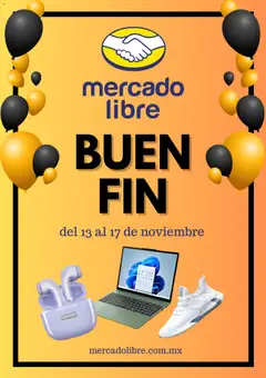 Vista previa las ofertas de la tienda Mercado Libre - Buen Fin aviso desde el 28/10/2025 